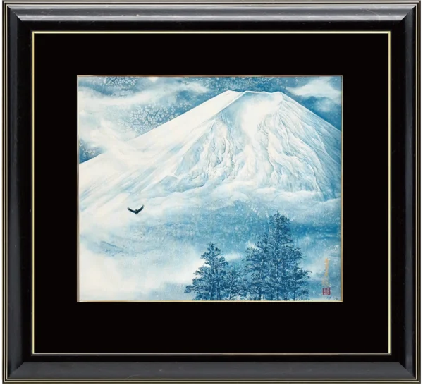 蒼雪の富士山　祈りの翼